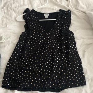 J Crew polka dot work top